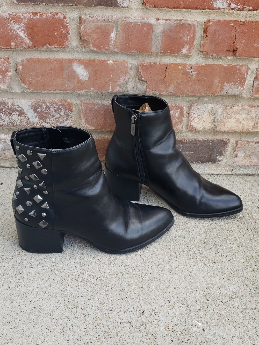 Circus by Sam Edelman Jaimee Embellished Pointed Toe Ankle Boots Size 7 Grunge
